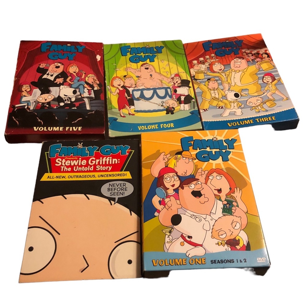 Family Guy Seasons 1-5 plus Stewie Griffin: The untold Story DVD Tested